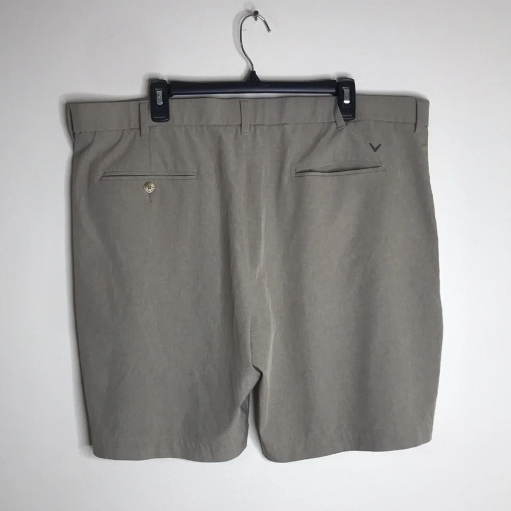 Callaway Golf Shorts Men's Opti-Dri Performance Lightweight Khaki Size 42
